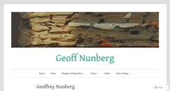 Desktop Screenshot of geoffreynunberg.com